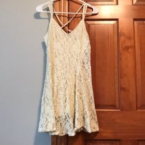 Lace off white dress
